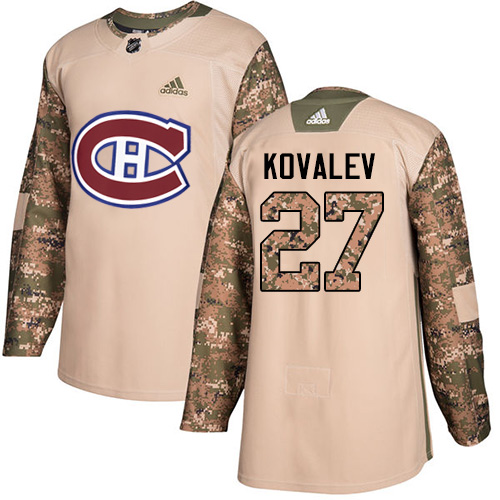 Adidas Canadiens #27 Alexei Kovalev Camo Authentic Veterans Day Stitched NHL Jersey